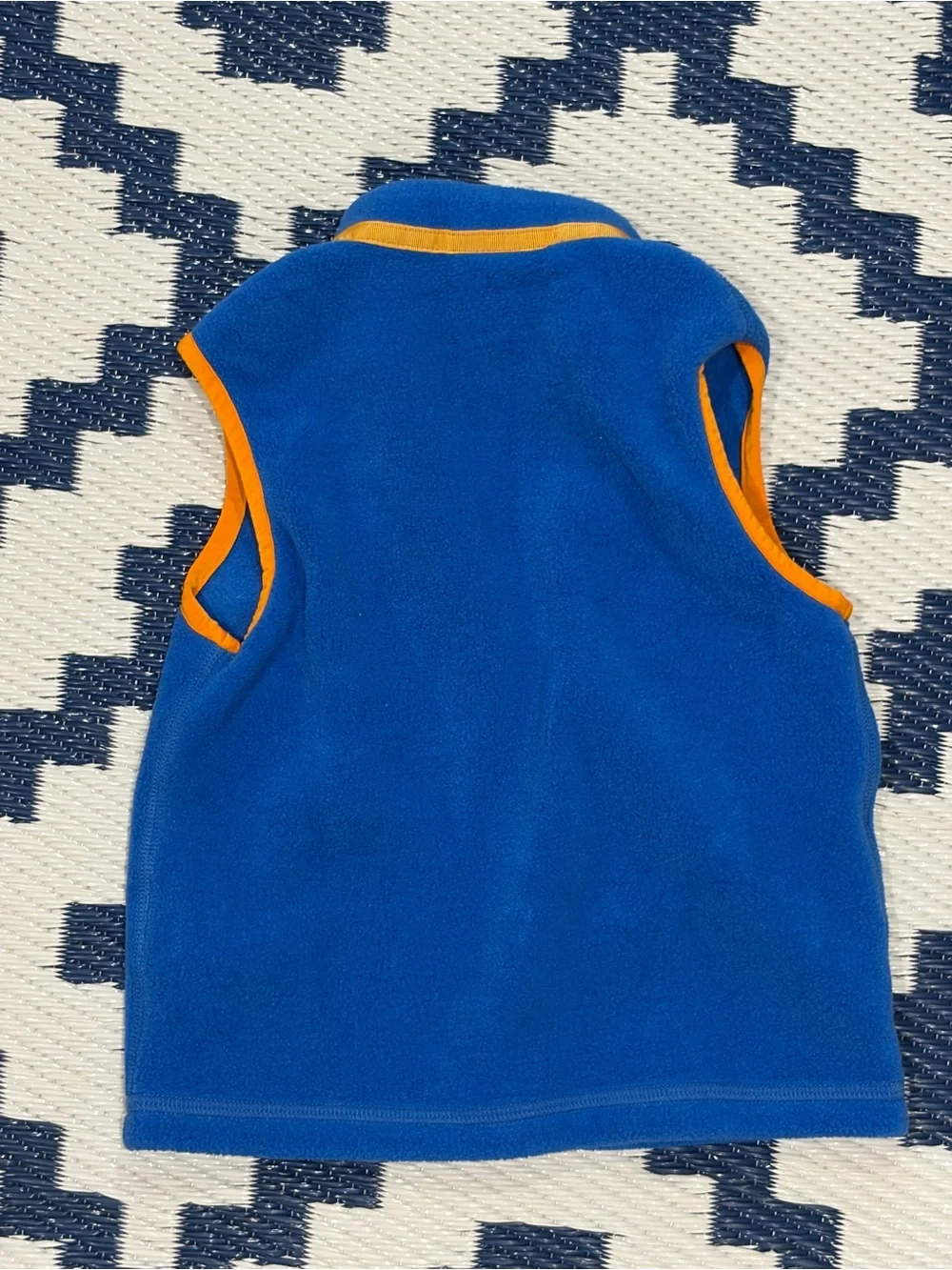 Patagonia Fleece Vest Blue / Orange Kids Size 3t